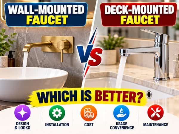 Wall-Mounted Faucet vs Deck-Mounted Faucet Which Is Better